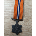 SAP - Police Star for Merit medal (Original)(Miniature)
