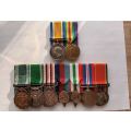 SADF / WW1 / WW2 medal group ( Father & Son)