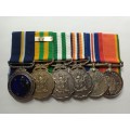 SADF / WW2  medal group - Brigadier (Damaged SC medal)