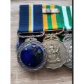 SADF / WW2  medal group - Brigadier (Damaged SC medal)