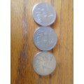 1977..1987..1988.. South Africa R1. 00 coins