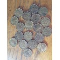 UK 3 PENCE COINS (19 coins)