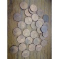 1980 Zimbabwe 1c coins x30