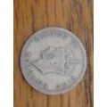 1947 Southern Rhodesia 3d coin
