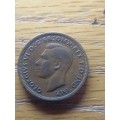 1943 UK half penny