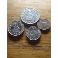 Zimbabwe 1980 $1.. 20c.. 10c.. 1c.. Coins