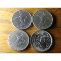 3 UAE coins   1 Egypt coin