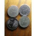3 UAE coins   1 Egypt coin