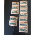 12 x 2.5c RSA  mail coach stamps