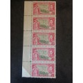 1937 Southern Rhodesia 1d stamps