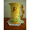 Burleigh Ware Art Deco Flower Jug with Butterfly Handle c1939