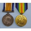WW1 - WAR MEDAL and VICTORY MEDAL - ROYAL AIR FORCE