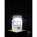 Personalized Frosted Solar Jar