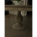 Oak table with decorative base