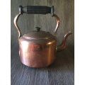 Old Solid Copper Kettle