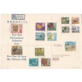 Rhodesia 1966 Definitive set on FDC Registered