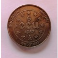 Large Belgium 5 Ecu 1987 Silver coin