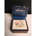 AYNSLEY-ENGLAND--PEMBROKE DESIGN- 6 Coasters in original box