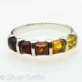 BALTIC AMBER,925 SILVER RING, SIZE 8  IMPORTED FROM EUROPE