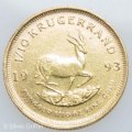 1/10 KRUGERRAND 1993 CIRCULATED 22ct GOLD