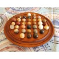 Vintage handmade Solitare board with semi precious stones
