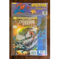 Rare Sealed Spiderman Comics from 1990s with Panini Spiderman book and stickers.