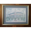 1999 Rugby World cup Final print of Millenium Stadium by Mary Traynor