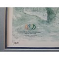1999 Rugby World cup Final print of Millenium Stadium by Mary Traynor