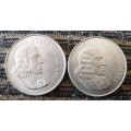 English and Afrikaans R1 coins set 1966