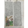 Incunabula page. 16th Century