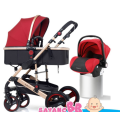 Baby Pram /Stroller - 3 Function Foldable Baby Pram with Car Seat- Maroon belecoo brand