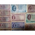 Mix of South Africa Rands, Pounds and Shillings