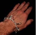 *CHARMS*STERLING SILVER CHARM BRACELET