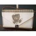 Wooden Handbag Protea
