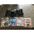 Ps3 Move set plus games and Camra