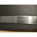 Sterling Silver Handle on Cake knife. Blade is  stainless steel.