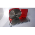 VINTAGE RED STAINLESS STEEL PINEWARE BREAD SLICER/CUTTER