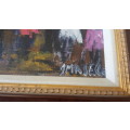 Joe Maseko (1940 - 2008) Original Oil Painting Signed and Framed