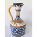 Beautiful Handpainted Arabic Islamic Ceramic Pottery Pitcher (Signed by Artist)