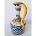 Beautiful Handpainted Arabic Islamic Ceramic Pottery Pitcher (Signed by Artist)