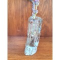 Vintage Scandinavian Single Bloom Glass Vase/ Candle Holder