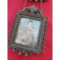 ORNATE ITALY BRASS WALL HANGING FRAMES