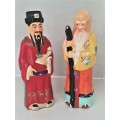 Vintage Chalkware Chinese figurines made in the People`s republic of china