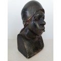 AFRICAN CRAVING BUST Dated 1978, SIGNED S, MKOKA