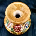 Italian Floral Ceramic Vase C.A.F.F. Gubbio Pottery