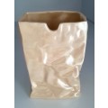 Vintage Paper Bag Vase by Tapio Wirkkala Style Vase Mid Century