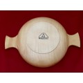 Mid Century/Retro Hand Craved Handled Wooden Bowl made by HAG HANDGESCHNITZT
