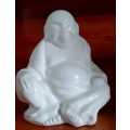 Porcelain laughing Buddha Figurine
