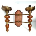 Vintage Italy Targetti Sankey Brass Wall Sconce