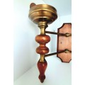 Vintage Italy Targetti Sankey Brass Wall Sconce